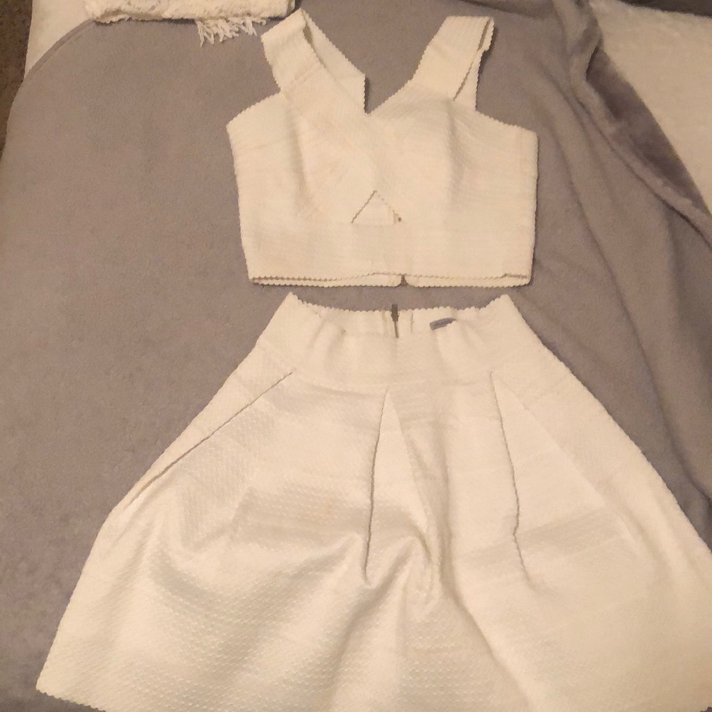 Skirt and crop top set